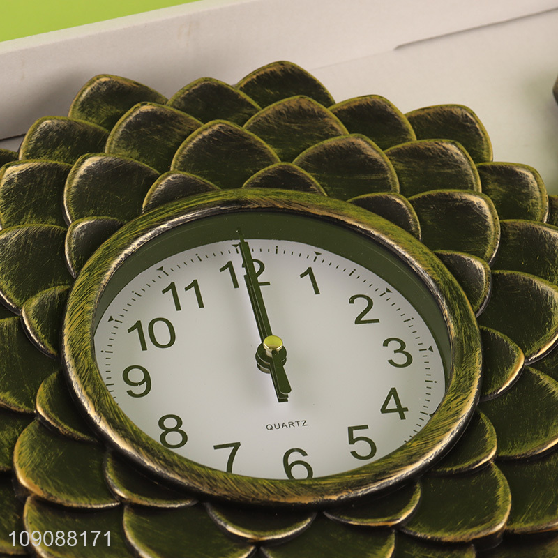 High Quality 3Pcs Wall Mirror and Clock Set for Bedroom Decor