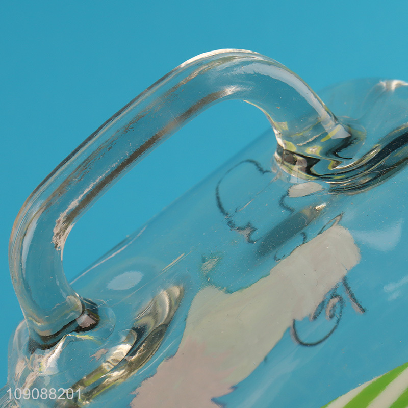 Good Quality Cactus Mason Jar Glass Cup With Lid and Straw