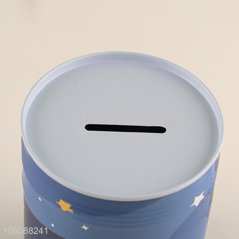 Factory Price Cute Cartoon Metal Money Box Iron Saving Pot