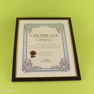 Hot Selling A3 Plastic Certificate Frame Plastic Photo Frame