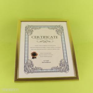 High Quality A3 Plastic Certificate Frame Plastic Picture Frame