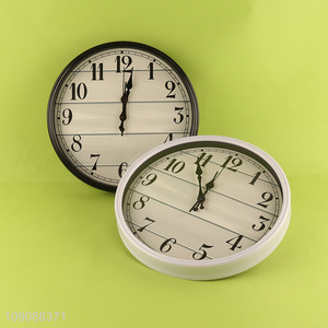 China Imports Round Plastic Wall Clock Battery Operated Wall Clock