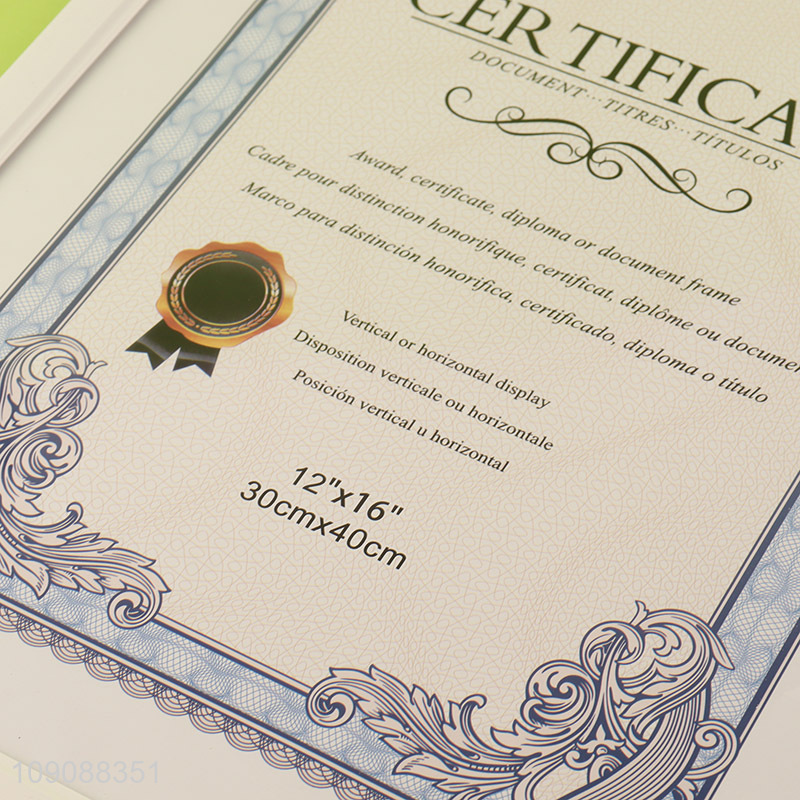 New Arrival A3 Plastic Certificate Frame Award Document Frame