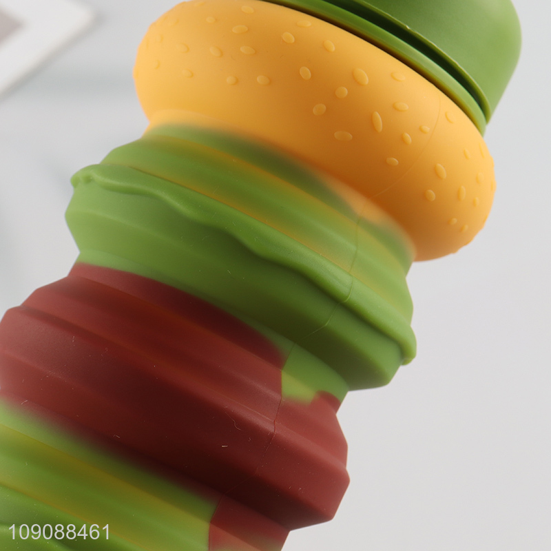 New Product 550ML foldable silicone water bottle for outdoor sports