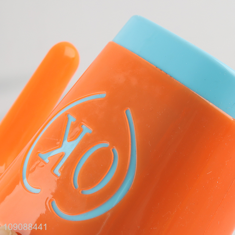 China Imports Plastic drinking Cup bathroom brushing cup with handle