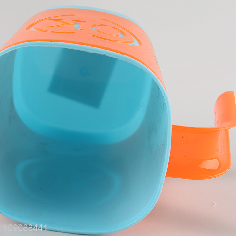 China Imports Plastic drinking Cup bathroom brushing cup with handle