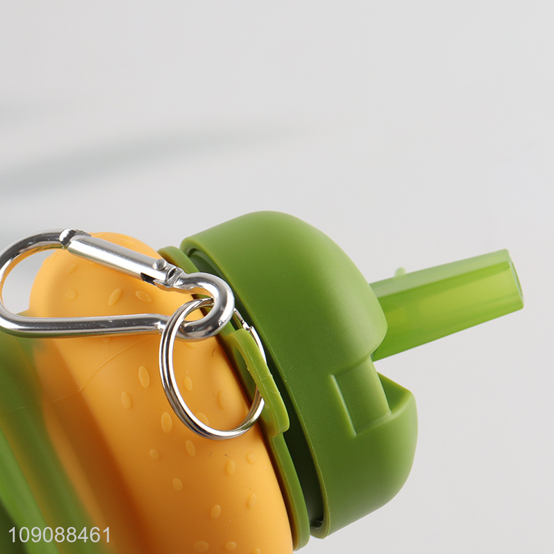 New Product 550ML foldable silicone water bottle for outdoor sports