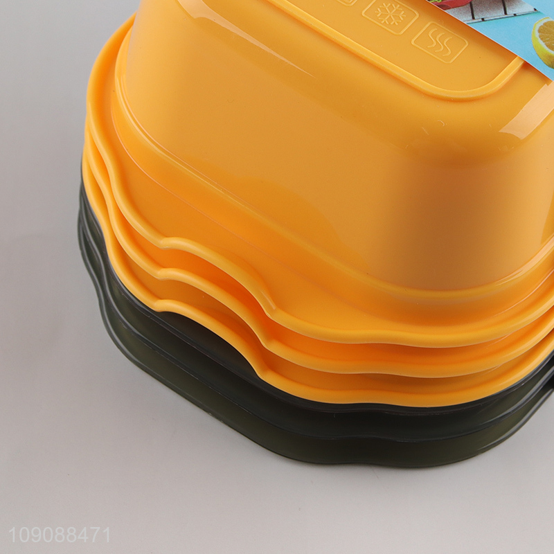 Factory Price 3PCS Leakproof Plastic Food Storage Containers with Lids