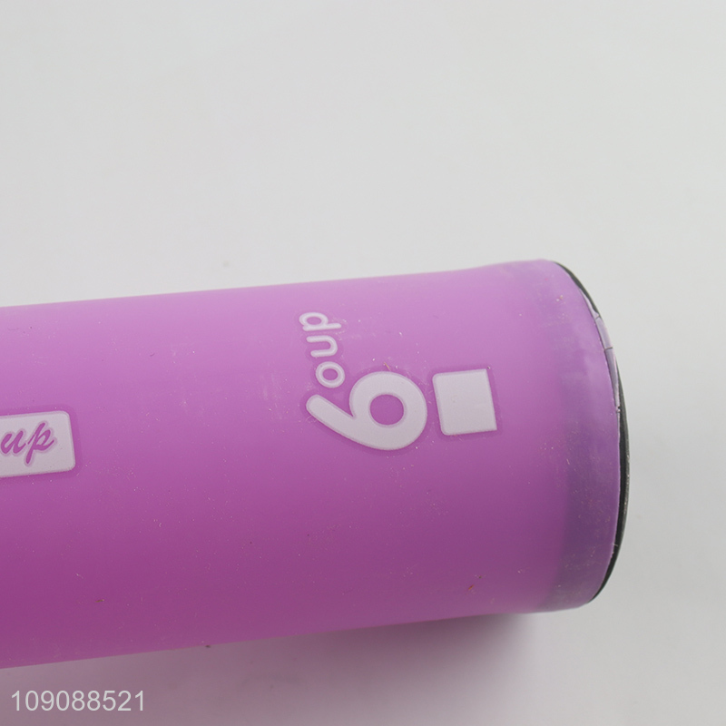 Good Quality 450ML Anti-Scald Glass Water Bottle with Plastic Shell