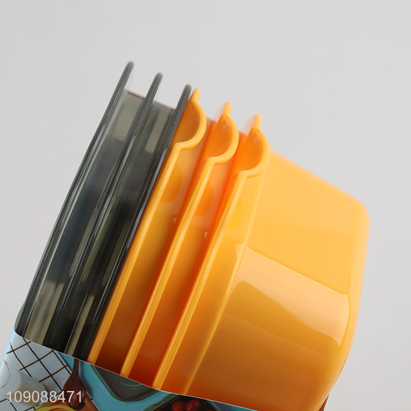 Factory Price 3PCS Leakproof Plastic Food Storage Containers with Lids