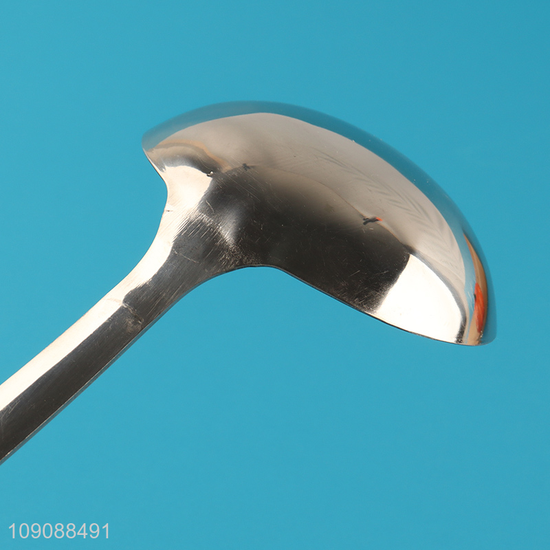 High Quality Big Size Stainless Steel Soup Ladle Kitchen Cooking Utensils