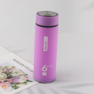 Good Quality 450ML Anti-Scald Glass Water Bottle with Plastic Shell
