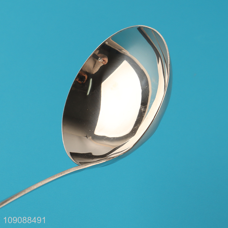 High Quality Big Size Stainless Steel Soup Ladle Kitchen Cooking Utensils