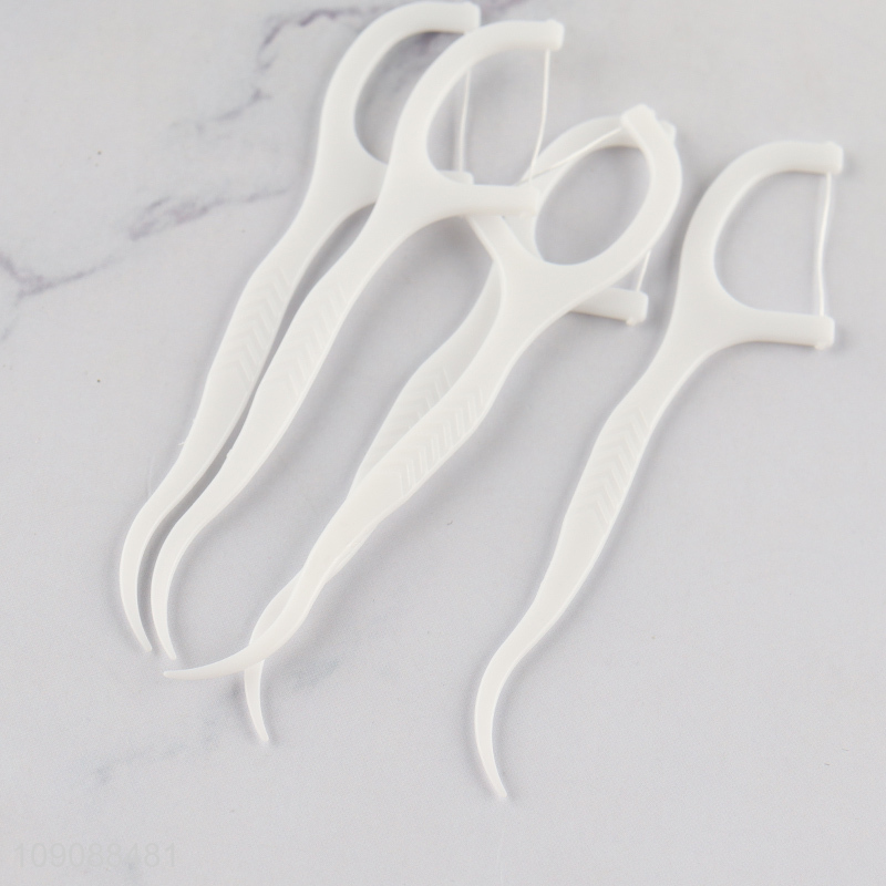 Online Wholesale 30 Pieces disposable Dental Floss Picks for Teeth Cleaning