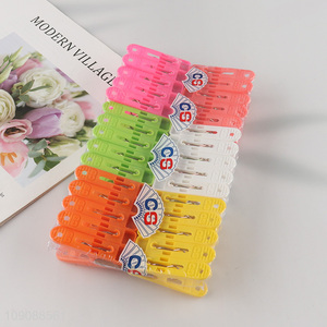 New Arrival 30 Pieces Colorful Plastic Clothes Pegs Plastic Clothespins