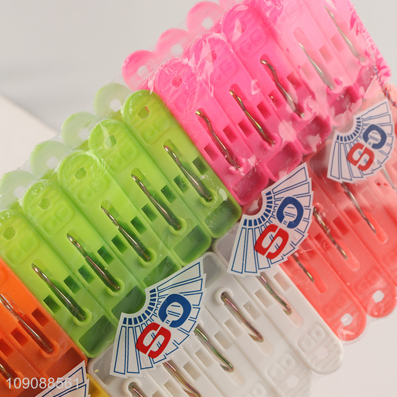 New Arrival 30 pieces colorful plastic clothes pegs plastic clothespins