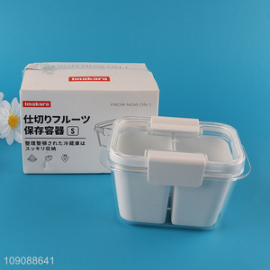 Hot Selling 450ML Airtight Divided Food Storage Container for Fruits