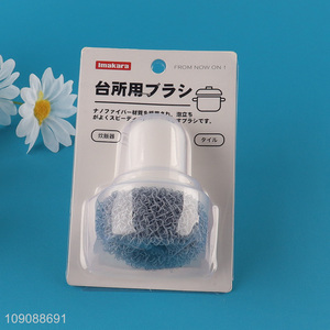 China Imports Non-Scratch Nanofiber Kitchen Scrubber Dish Brush with Handle