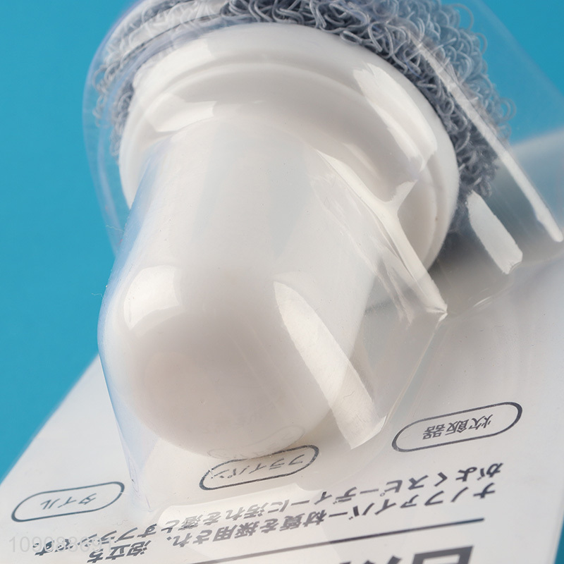 China Imports Non-Scratch Nanofiber Kitchen Scrubber Dish Brush wtth Handle