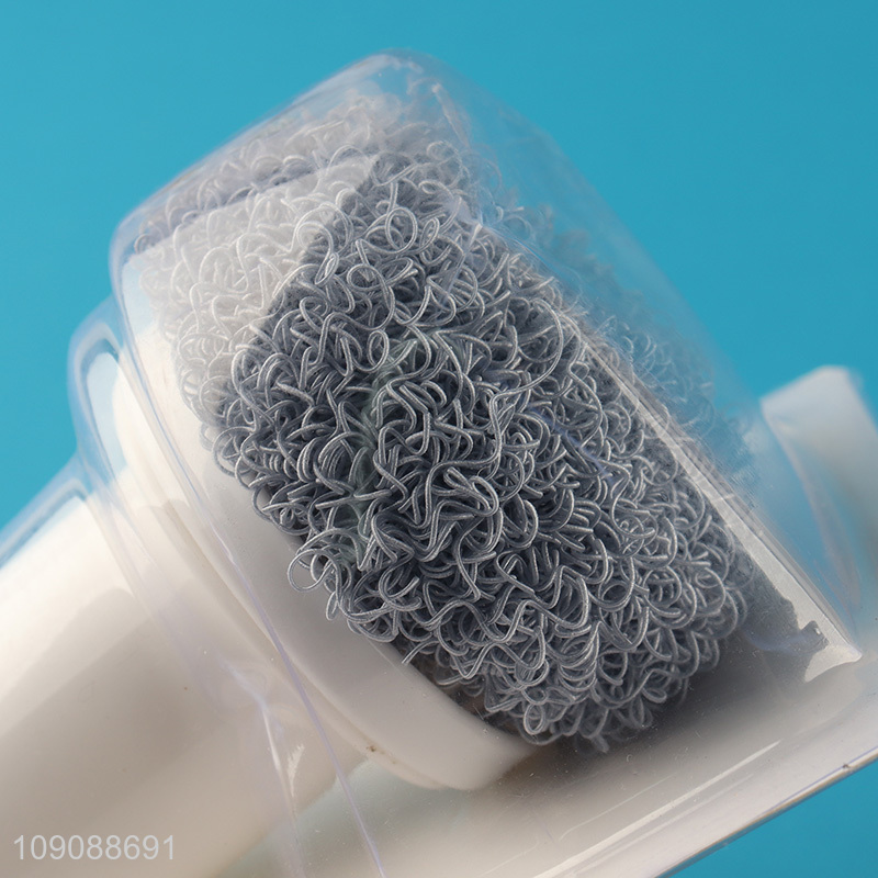 China Imports Non-Scratch Nanofiber Kitchen Scrubber Dish Brush wtth Handle