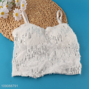 Factory Supply Women's Strap Crop Top Cami Bra Padded Bralettes