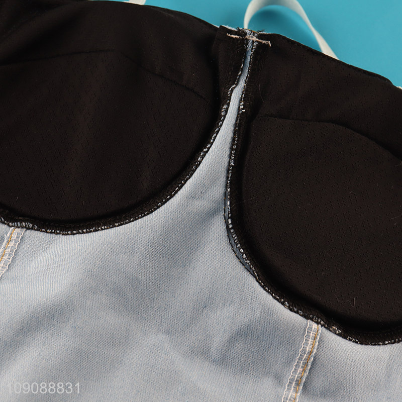 High Quality Women's Spaghetti Strap Corset Crop Top Cami Bras