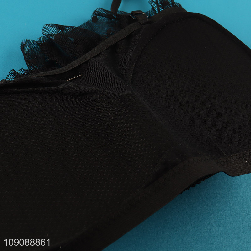 Factory Supply Women's Strap Crop Top Cami Bra Push Up Bustier Top