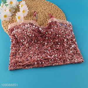 China Imports Women's Strap Crop Top Cami Bra Corset Crop Top