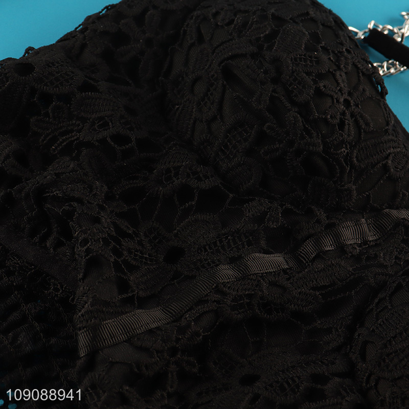 China Imports Women's Strap Crop Top Cami Bra Padded Bralettes