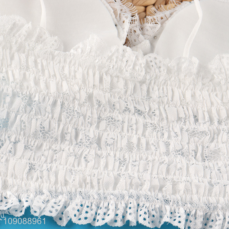 New Product Women's Strap Crop Top Cami Bra Push Up Bustier Top