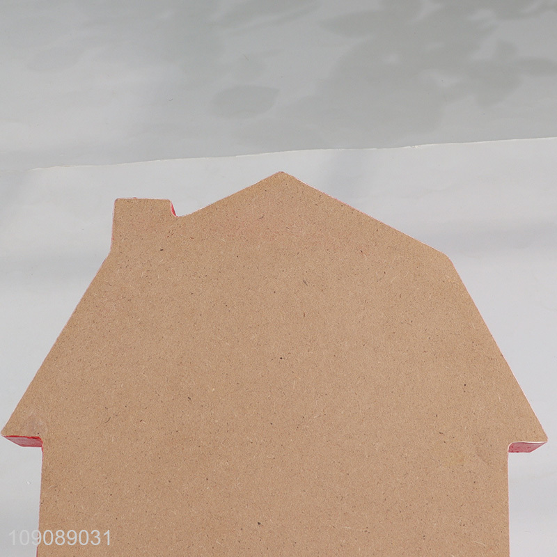 China factory house shape wooden crafts sweet home home decor