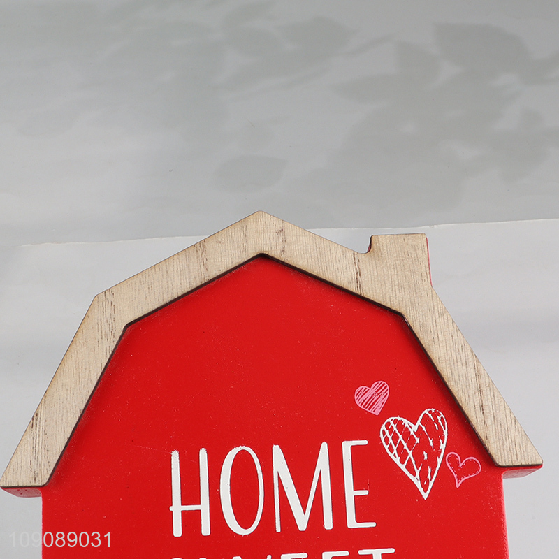 China factory house shape wooden crafts sweet home home decor