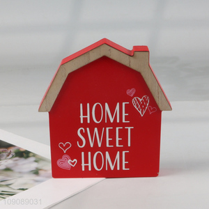 China factory house shape wooden crafts sweet home home decor