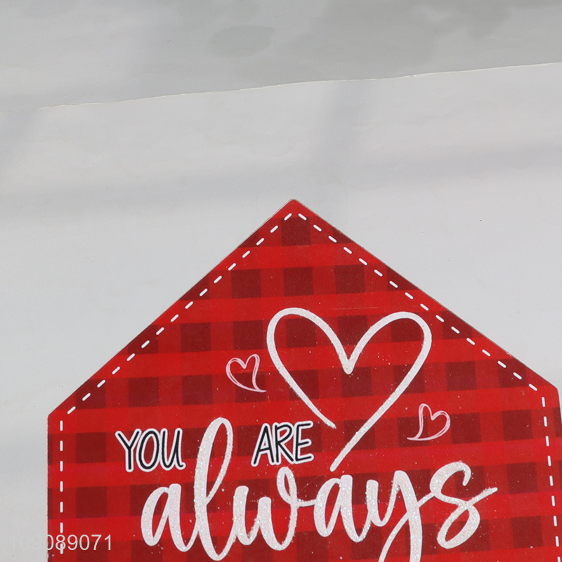 Top selling home decor wall decor house shape wooden crafts wholesale