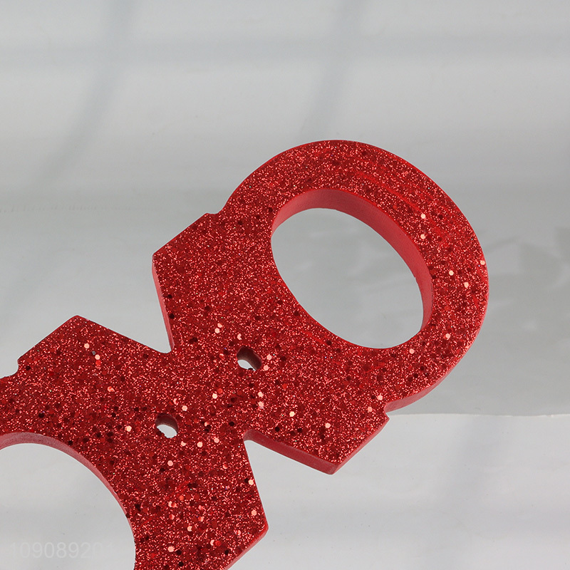 Best selling home decor ornament desktop decoration wooden crafts for Valentine's Day