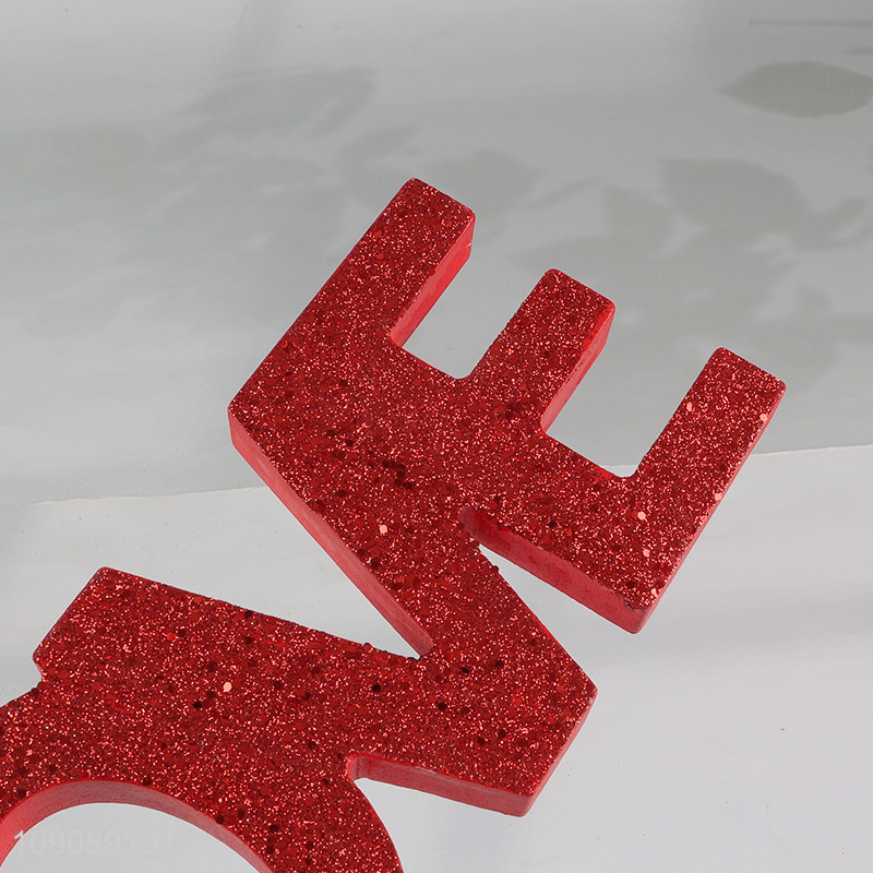 Top quality love letter desktop decoration wooden crafts Valentine's Day decoration