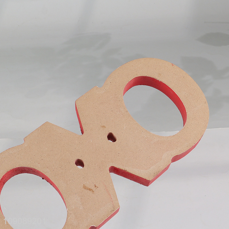 Best selling home decor ornament desktop decoration wooden crafts for Valentine's Day