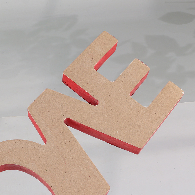 Top quality love letter desktop decoration wooden crafts Valentine's Day decoration