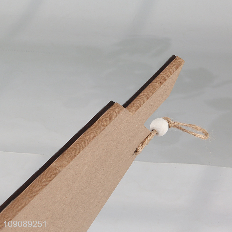 Yiwu market house shape wooden crafts hanging ornament for decoration