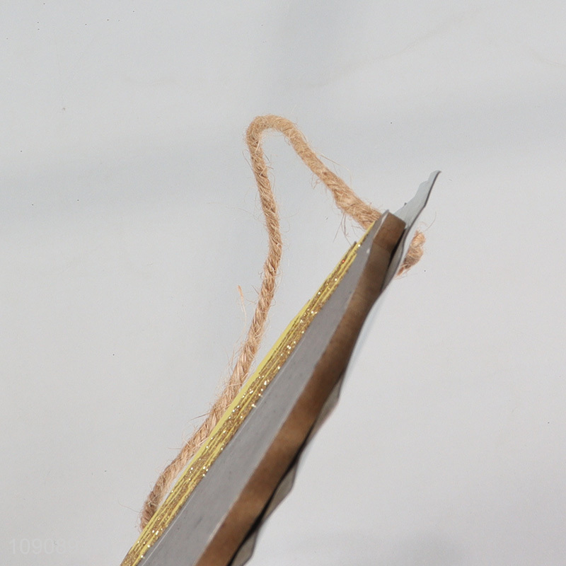 Yiwu market honey jar shape wooden crafts hanging ornament for decoration