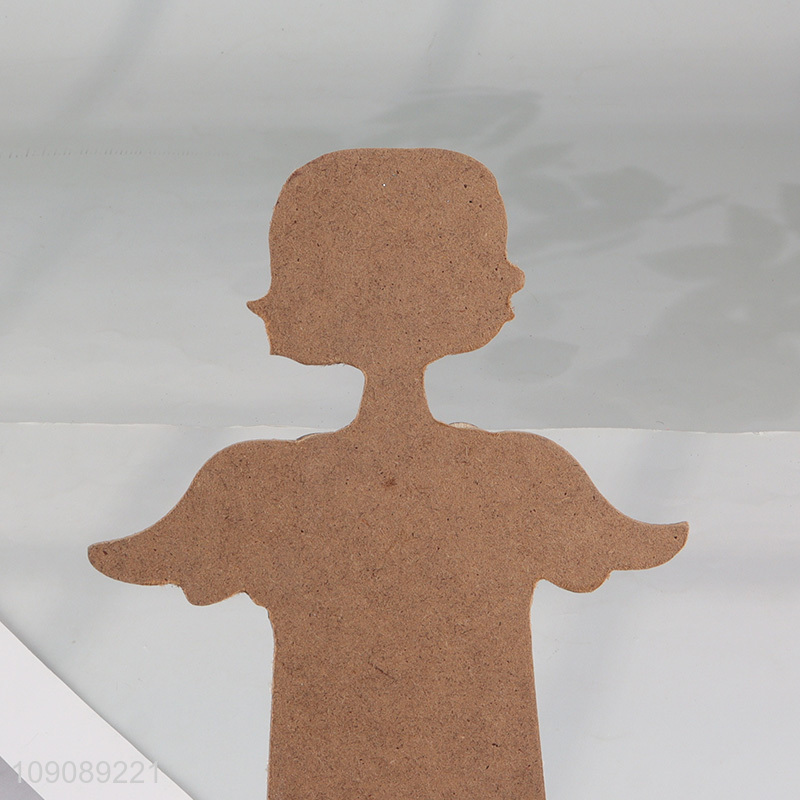 Top quality angle wooden crafts holiday home decor desktop decor ornament