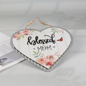 Factory wholesale heart shape Mother's Day hanging ornament for decoration