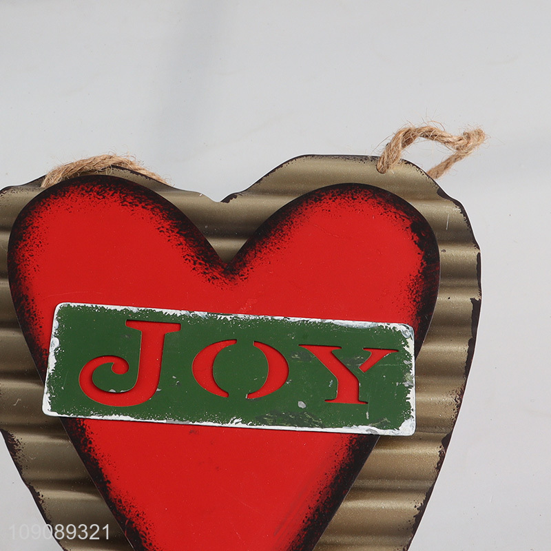 Good price heart shape crafts home decor holiday hanging ornament