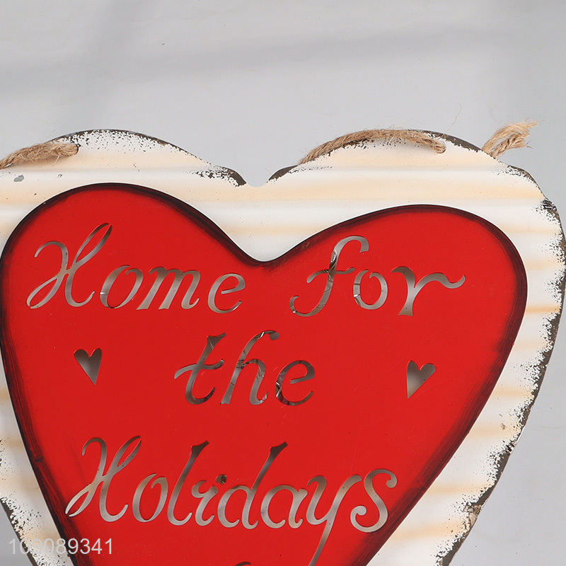 New arrival heart shape home decor wall decor holiday hanging ornament for sale