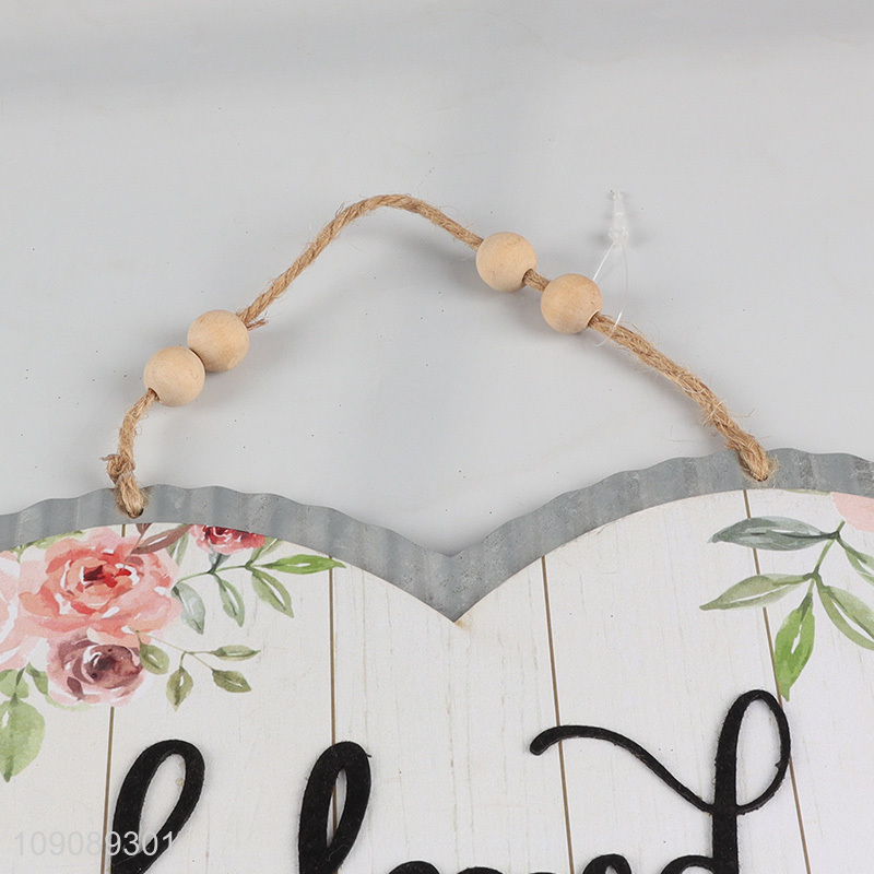 Factory wholesale heart shape Mother's Day hanging ornament for decoration