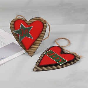 Good price heart shape crafts home decor holiday hanging ornament