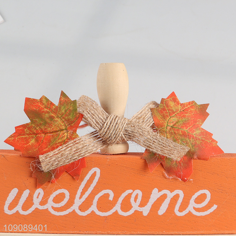 China wholesale home decor desktop ornament Thanksgiving Day ornament for decor