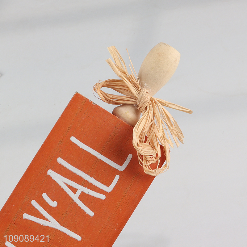 Best quality multicolor wooden crafts home decor desktop holiday decoration