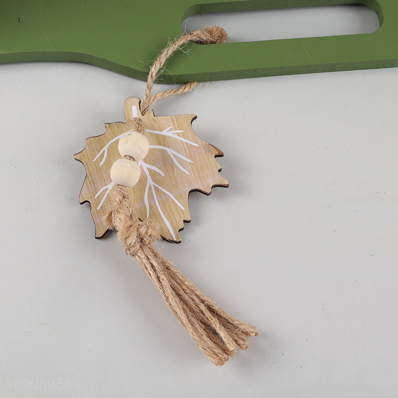 Yiwu market wooden Harvest Festival series storage tray with handle