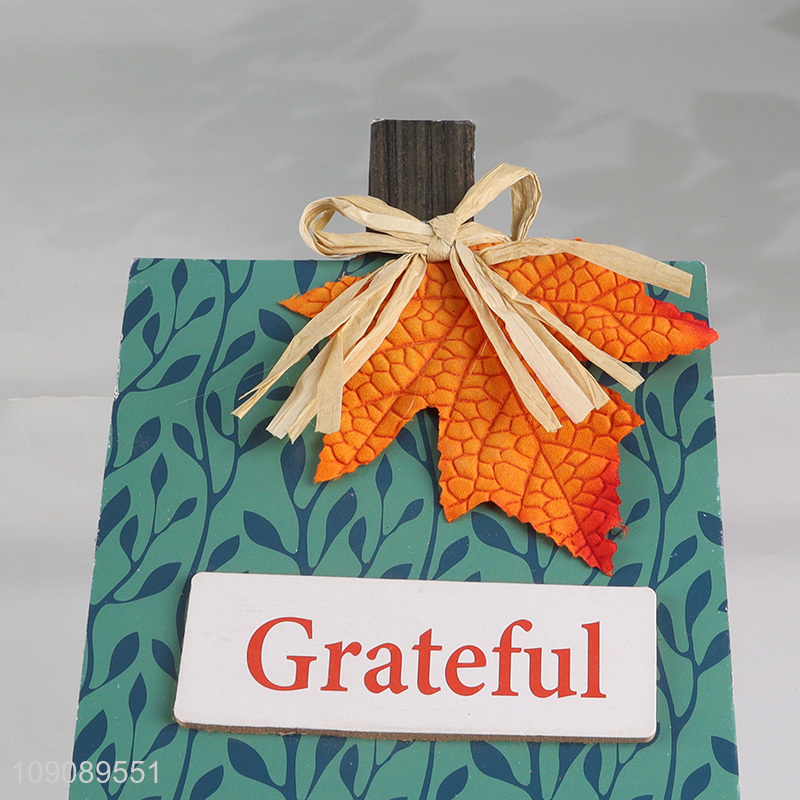 Low price wooden crafts Thanksgiving Day holiday decoration for sale
